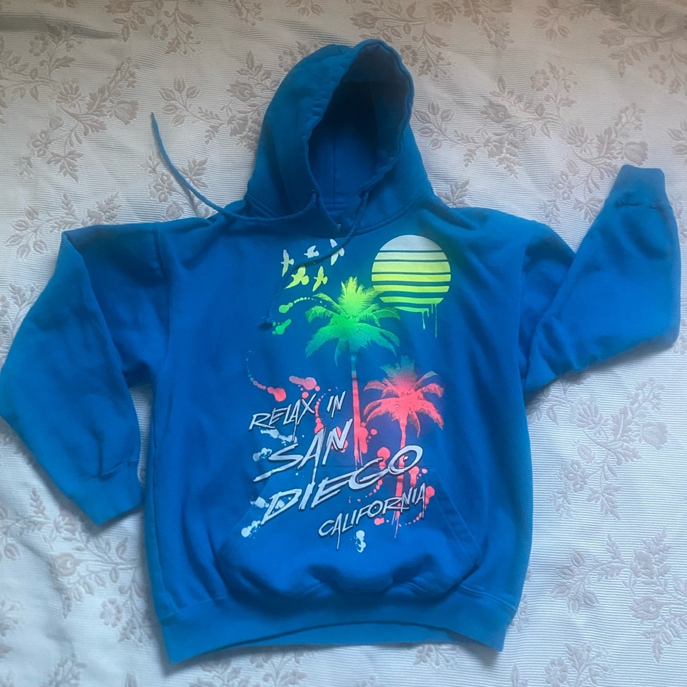 Blue San Diego Graphic Hoodie